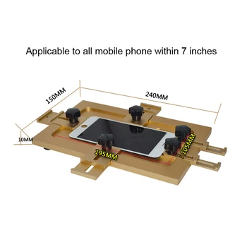

New Arrive Aluminium Alloy Universal Phone LCD OCA Laminate Fixed Mold Replace LCD UV Glue Mold Mould Glass Holder