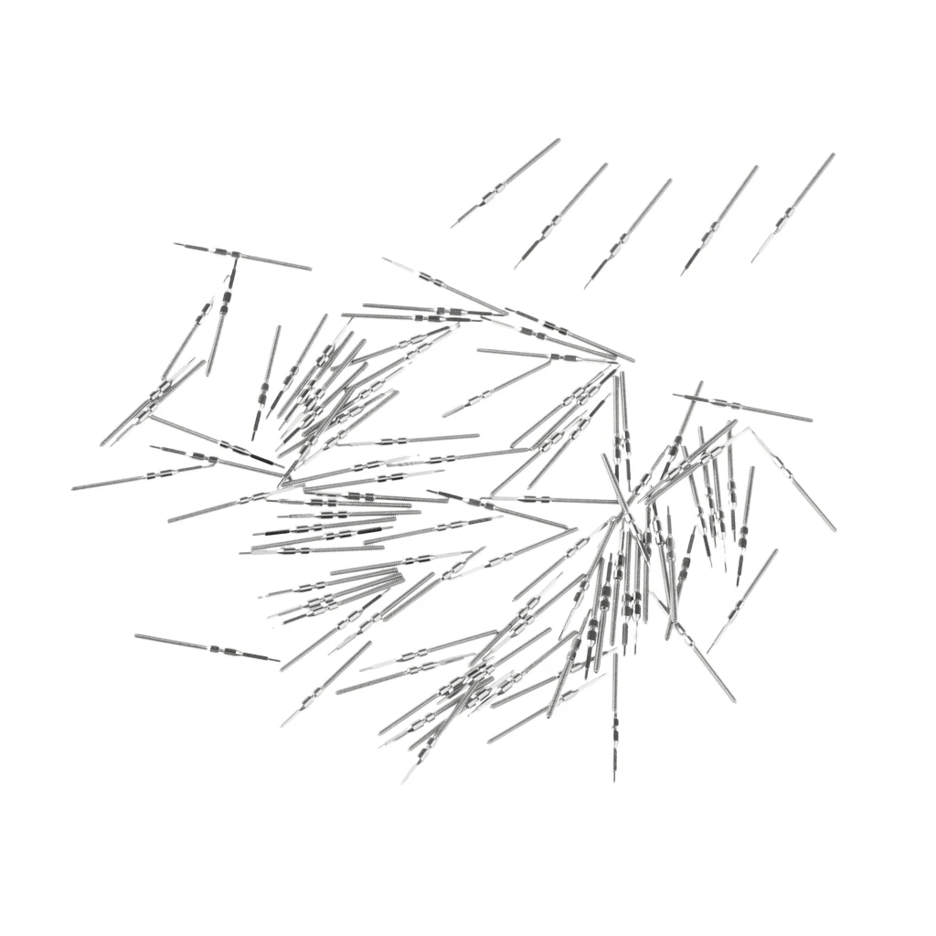 100 Pieces Repair Tools Watch Winding Stem Parts for 46941 46945 8200 8205 7009 2836 Movement Accessories Silver