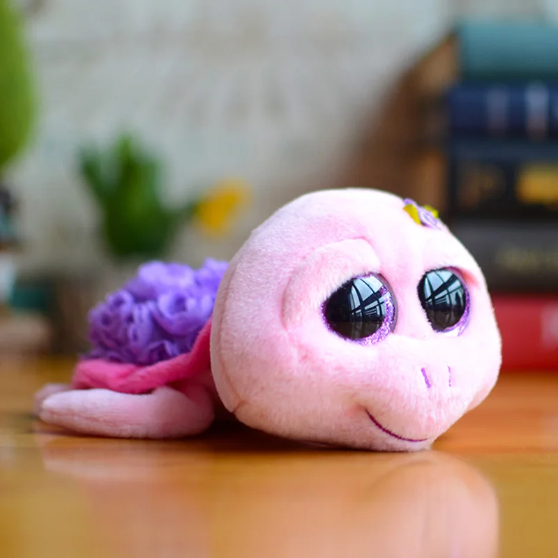 Популярная оригинальная детская плюшевая игрушка T Big Eye Peas Doll фиолетовая розовая черепаха подарок на день рождения милые Chincmys Reevesii мягкие плюшевые животные куклы