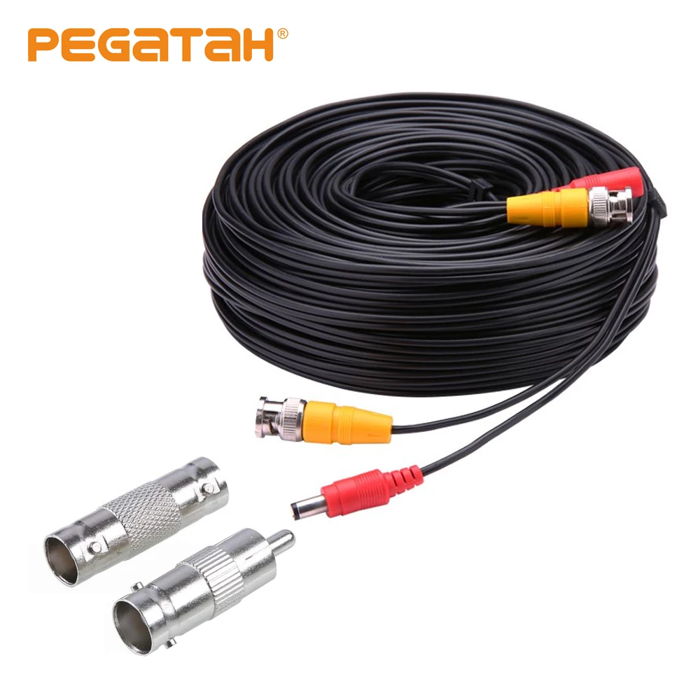 5~50M camera Cable CCTV DVR Camera Recorder system Video Cable DC Power Cable for cctv camera