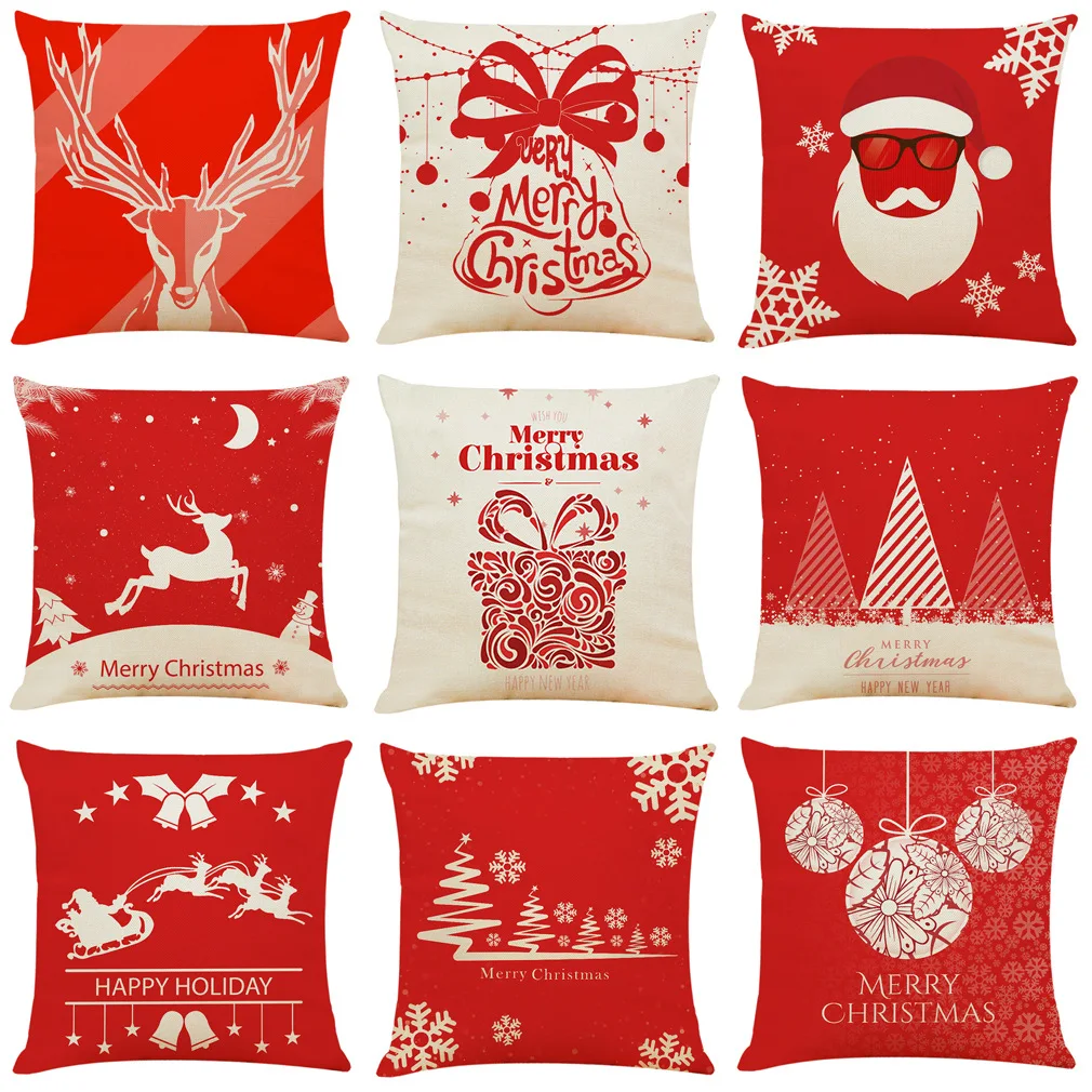 

Merry Christmas Decoration Pillow Case Xmas Happy New Year Christmas Decorations For Home 2019 Navidad Xmas Christmas Ornaments