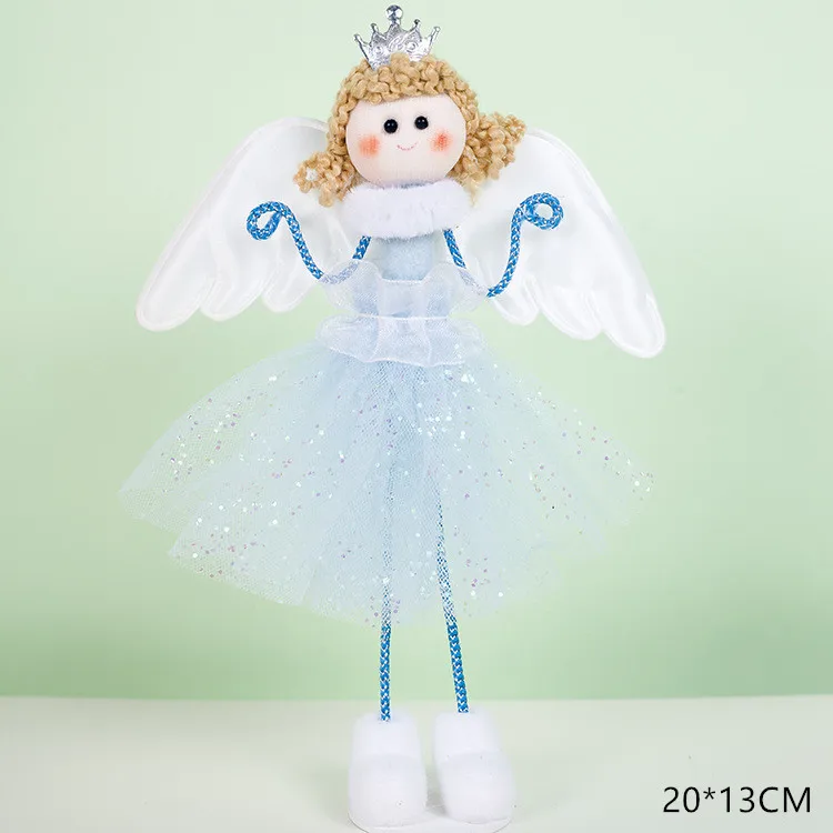 Новогодняя Коллекция года, Рождественские куклы Noel Angel для мальчиков и девочек, Рождественские елочные украшения, Navidad Natal, рождественские украшения для дома, подарок для детей - Цвет: J1