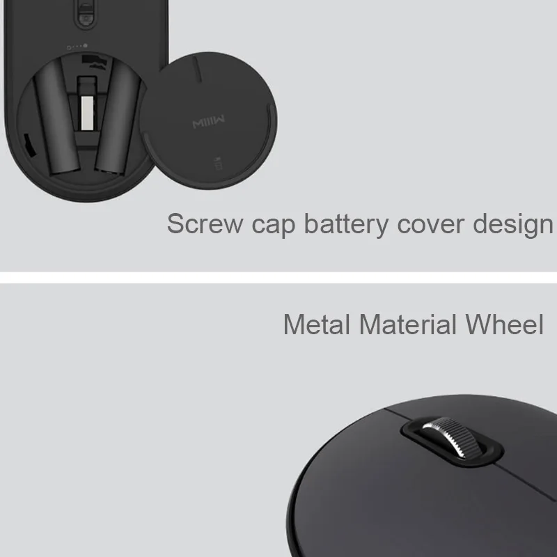 Xiaomi Mijia MIIIW mate Двухрежимная мышь Air Bluetooth 4,0 rf2.4 GHz ABS оптико-Электронная мышь для компьютерный коврик для офисного использования дома