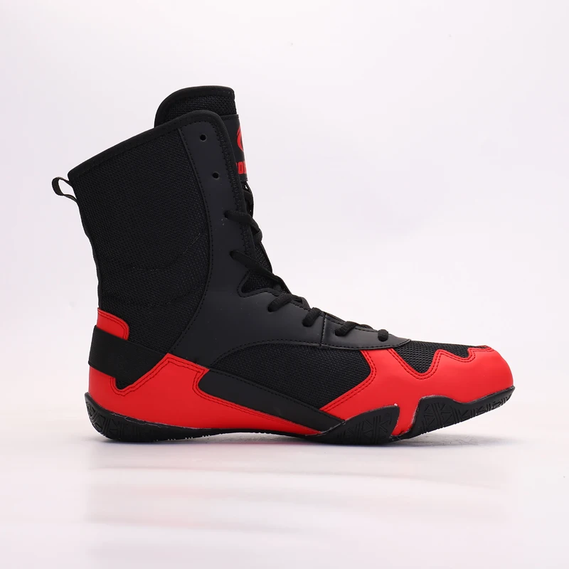 Boxing Shoes Men Women Sport Boxing Shoes High Top Women Professional Fitness Sneakers Combat Man Training Shoes Weightlifting Big Size