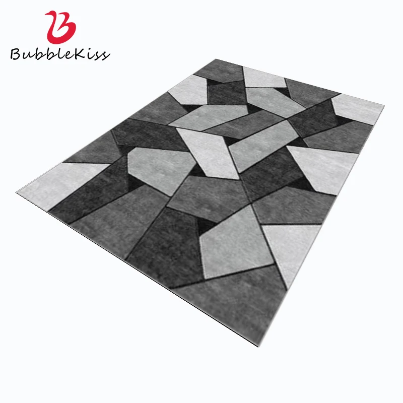 Bubble Kiss Nordic Style Carpet for Home Living Room Grey Stone Pattern Rug Bedroom Customized Sofa Bedside Decor Door Mats | Дом и сад