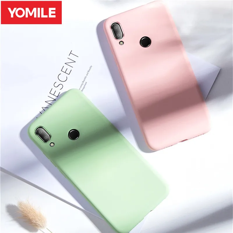 

Original Colorful Ultra Soft Liquid Silicone Cover For Xiaomi RedMi 6 6A 7PRO NOTE7 Protection Cases Lovely Cute Luxury TPU