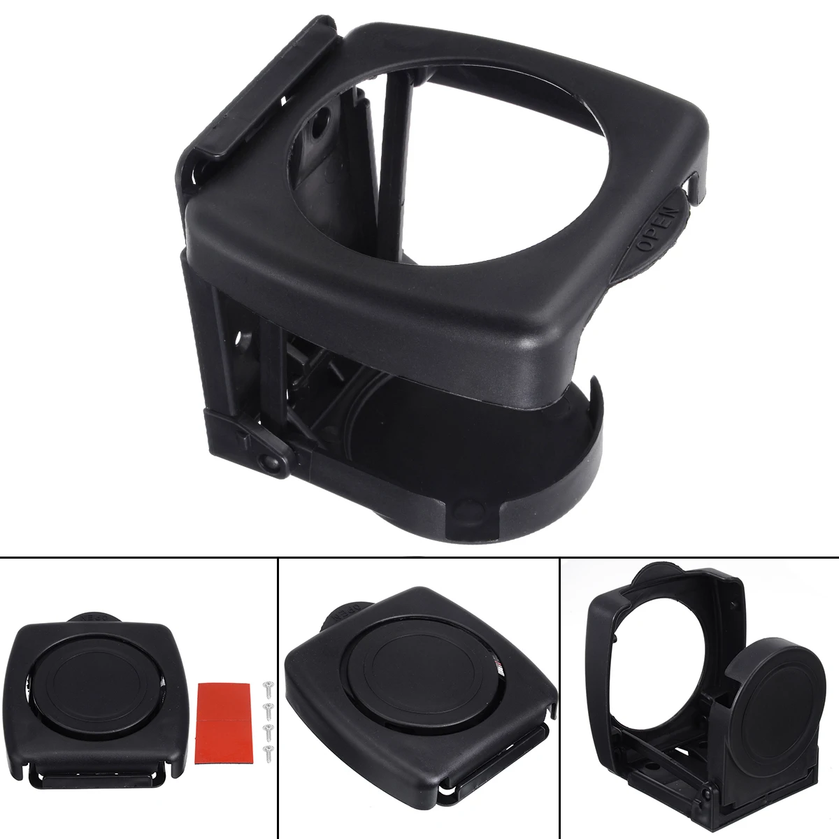 High Quality Universal Folding Car cup holder Black Drink Holder Multifunctional Drink Holder Auto Supplies Car Cup