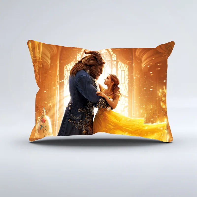 King size 3D печать постельных принадлежностей s красота и чудовище Комплект постельного белья пододеяльник простыни наволочки постельное белье домашний текстиль
