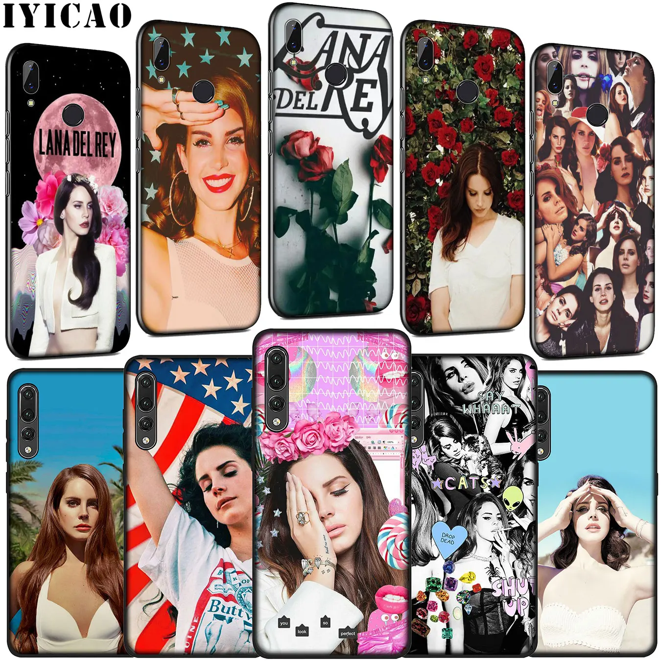Lana Del Rey Soft Silicone Cover Case for Huawei P30 P20 Pro P10 P9 Lite Mini 2017 2016 P Smart Z Plus 2019 |