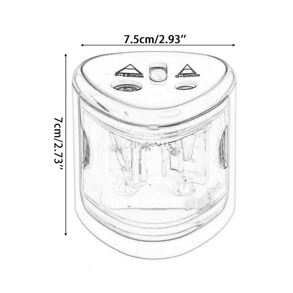 Автоматическая точилка для карандашей с двумя отверстиями, Электрический сенсорный выключатель, точилка для карандашей, ручка, нож, школьные принадлежности, офисные принадлежности