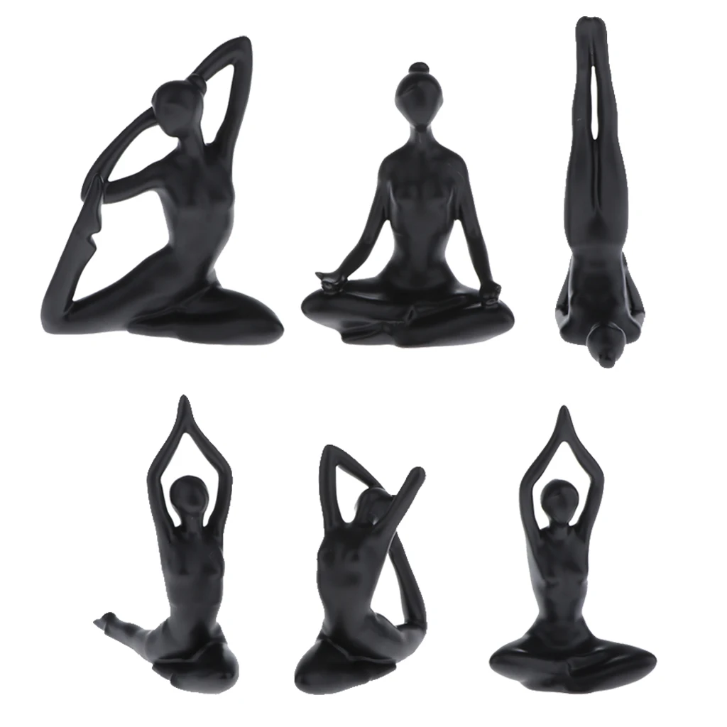 Tabletop Ceramic Dressing Table Decoration Modern Simple Creative Ornament Accessories Yoga Girl Home Decoration Ornament