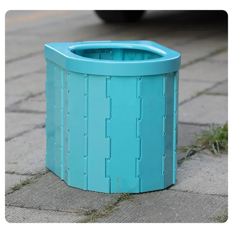 Portable Folding Toilet Commode Porta Potty Car Toilet Camping Outdoor Travel Bucket Seat for Hiking Long Trip