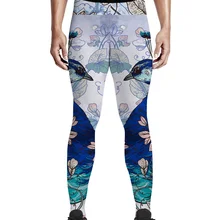 Брюки с принтом павлина и цветов, мужские Пижамные брюки с животиком, вечерние пижамы с высокой талией, одежда с высокой посадкой размера плюс, быстросохнущая одежда