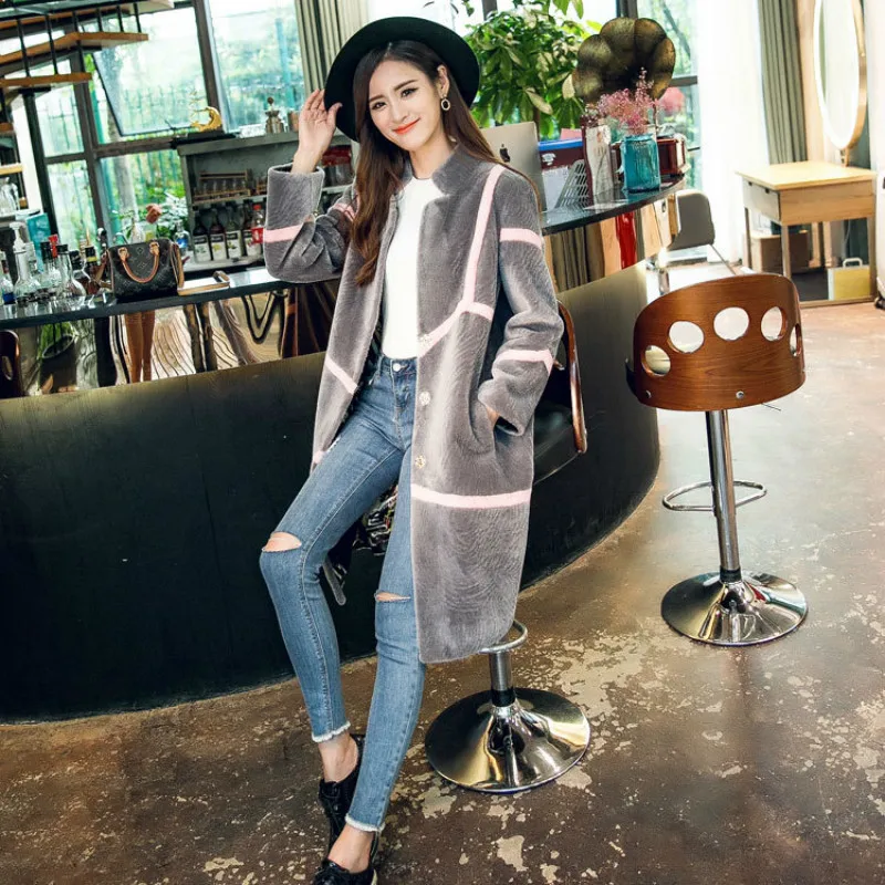 

Autumn Winter Coat Women Clothes 2020 Real Fur Coat Wool Jacket Korean Vintage Sheep Shearling Women Tops Abrigo Mujer Y8106