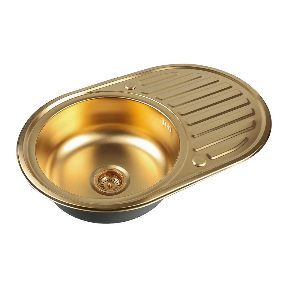 Мойка для кухни ZorG Sanitary SZR 7750 BRONZE (бронза нержавеющая сталь размер 77х50 см) |