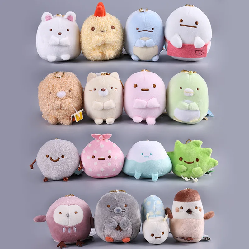 Sumikko Gurashi Keychain Ornament Peluche 8cm Stress Relieve Doll Kids Girl Cute Birthday Gift Plush Suffed Toys Kawaii Animal (4)