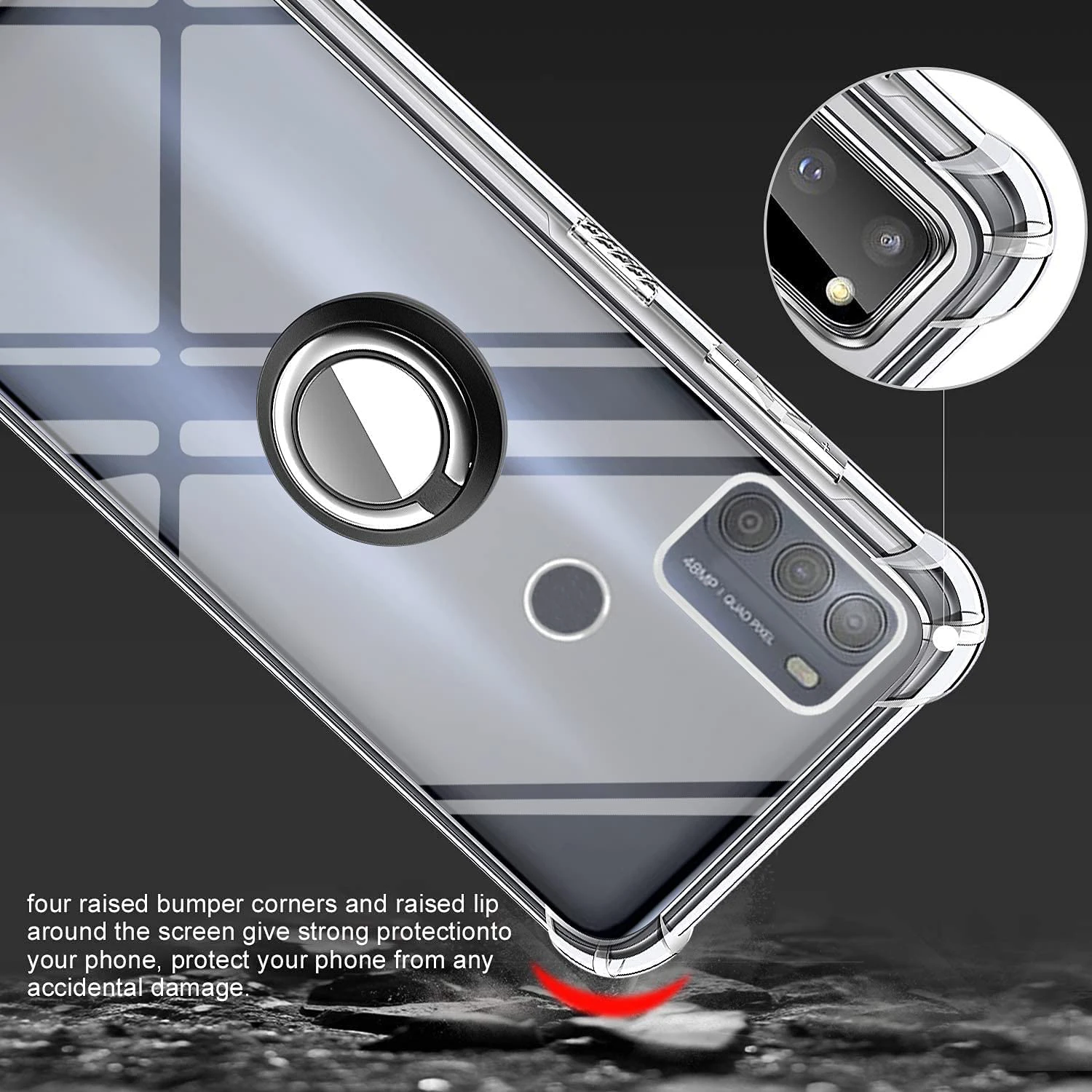 360 ȸ Ȧ Kickstand Ʈ TPU Shockproof ̽  K13 Note 12 