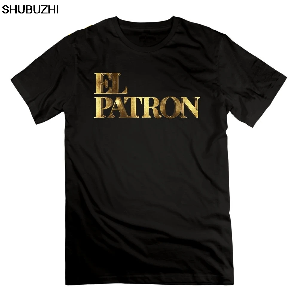 Золотая Футболка Pablo Escobar El Patron круглый вырез короткий рукав 100% хлопок Уникальные