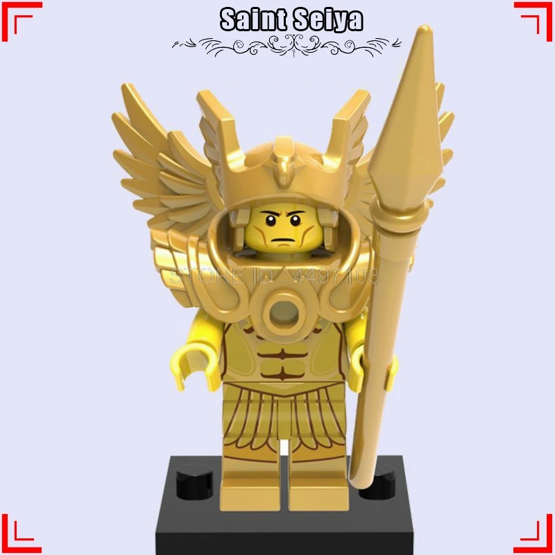 300 Спартанс Римский Воин эльф-Охотник Арес король персонаж фильма строительные технические блоки Хоббит детские игрушки звездные армейские солдаты войны - Цвет: Saint Seiya
