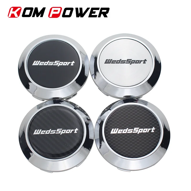 SET OF 4 68mm WedsSport logo wheel center cap car racing wheel cover