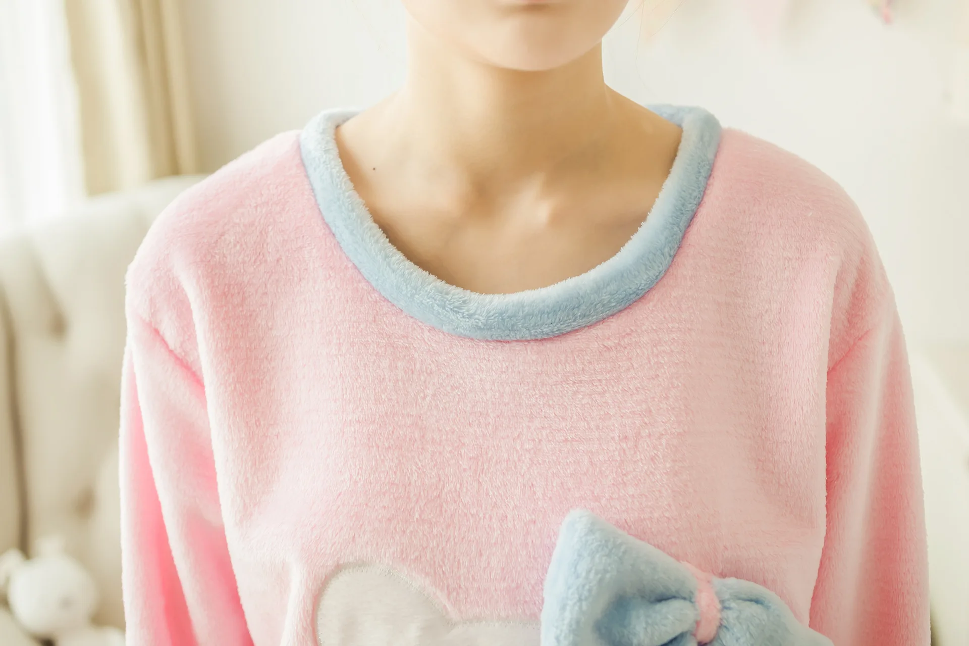 Женские пижамные комплекты с повязкой для волос hello kitty, женская одежда, пижамы с котом для девочек, зимняя плотная фланелевая домашняя одежда для девушек размера плюс