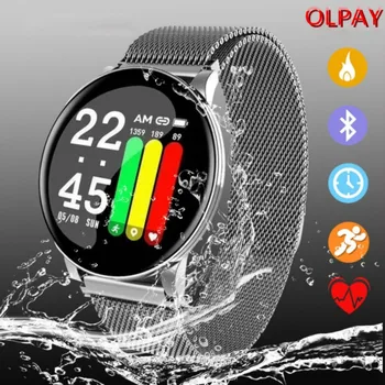 

W8 Sport Smart Watch Full Touch Screen Men Women Weather Waterproof SmartWatch for Android IOS Milanese Bracelet Fitness Watch