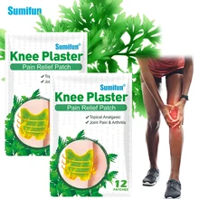 12/24/36Pc Sumifun Knee Relief Pain Plaster Wormwood Essence Self-heating Medical Patch Rheumatism Arthritis Sticker Joint Patch