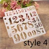 13*13cm 5 inch Digit Number 0-9 Practice DIY Layers Scrapbook Coloring Engraving Album Decorative Painting Template Stencils ► Photo 1/4