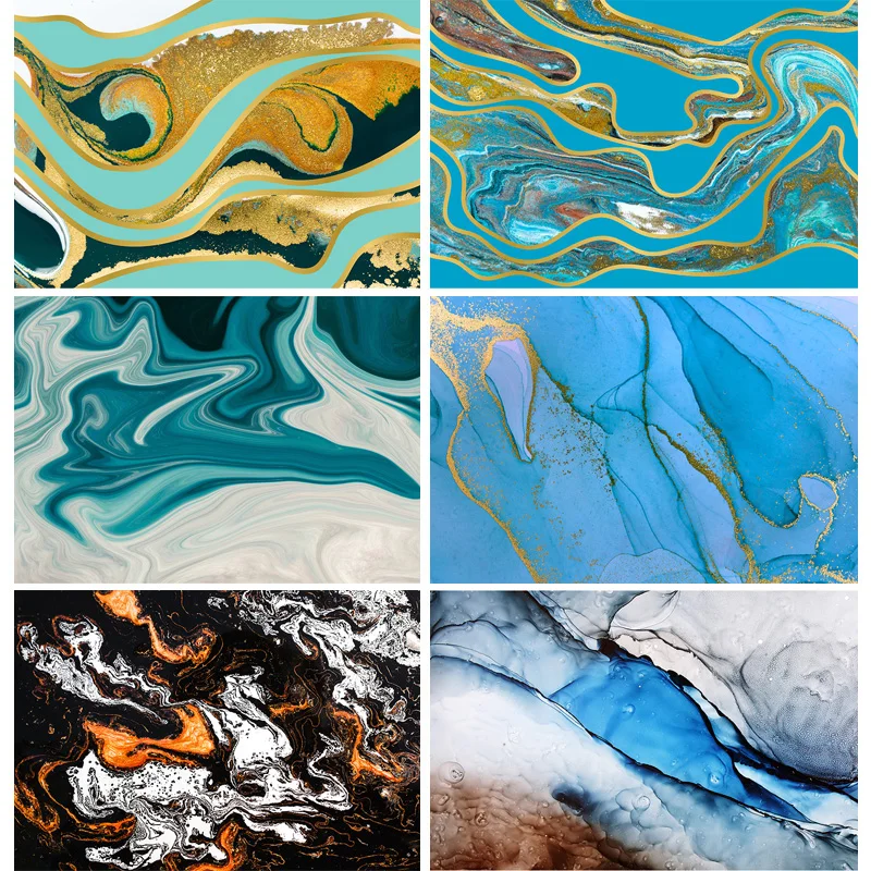 

SHENGYONGBAO Vinyl Colorful Gradient Color Photography Backgrounds Abstract Marble Painted Photo Studio Backdrops 201020HSH-02