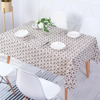 

Christmas Snowflake Table Cloth Linen Table Cover For Home Party Mantel Mesa Xmas Banquet Table Cloth Rectangular Tableclot 2019