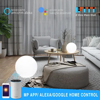 

D25/30CM Smart WiFi Light Ball Cellphone APP Control RGB Magic Light Sphere Lamp Compatible with Google Home Alexa Drop Shipping