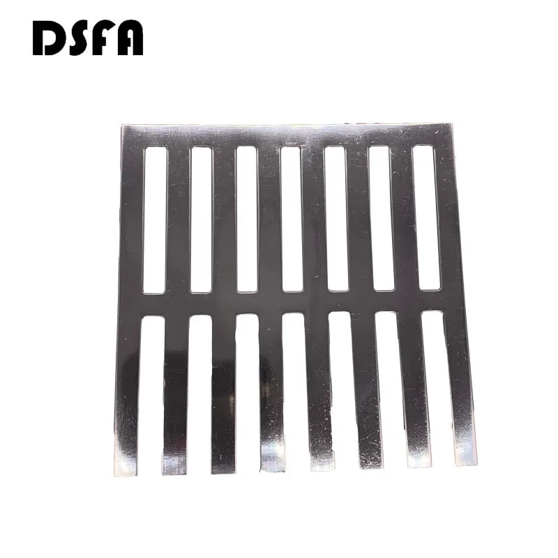 DSFA квадратные круглые напольные дренажные крышки принадлежности для ванной комнаты Серебряный тон круглые из нержавеющей стали напольные дренажные крышки - Color: B 50mm