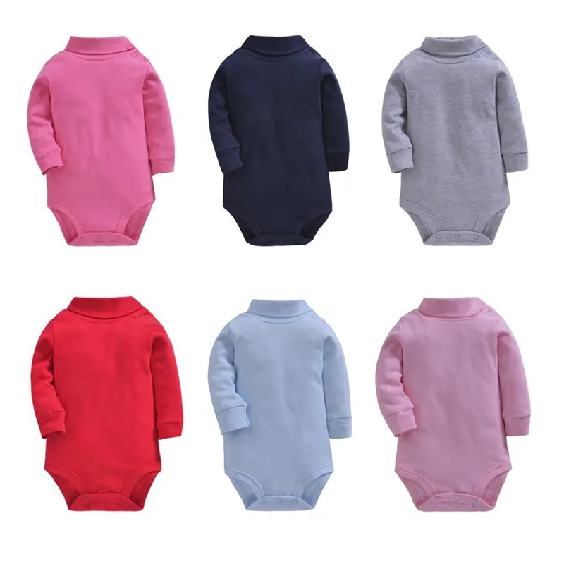 

0-24m Autumn New Baby Unisex Clothes Casual Outfit Solid Newborn Baby Bodysuit High Quality Toddler Pure Cotton Playsuit