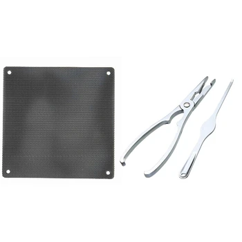 

8Pcs Accessories: 6Pcs 14Cm Computer Mesh PVC PC Case Fan Cooler Dust Filter Case Dustproof Cover & 2Pcs Seafood Cracker Pick Se