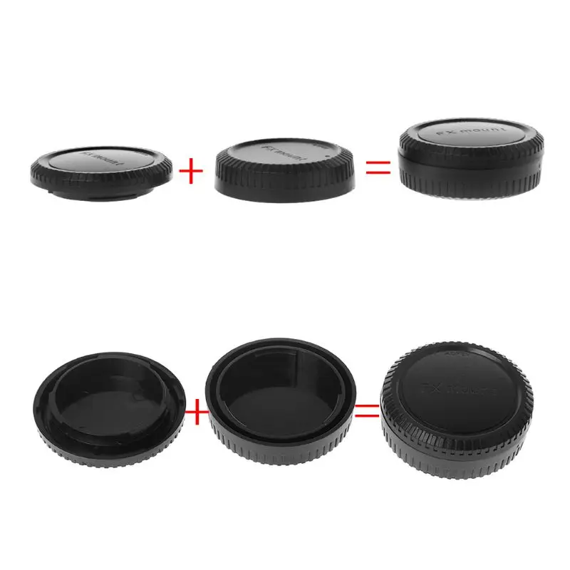 

Rear Lens Body Cap Camera Cover Anti-dust Protection Plastic Black for Fuji Fujifilm FX X Mount
