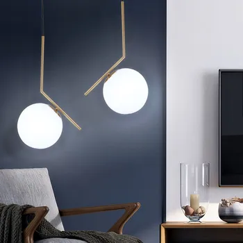 

Italian design modern chandeliers Bar Kitchen Dining room lustre suspension Art House Decor White ball pendant lamp fixtures