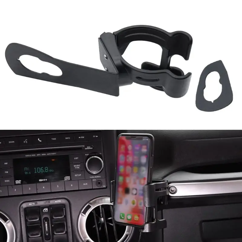 Multi Function Drink Cup Phone Holder 2 in 1 Bolt on Stand Bracket for