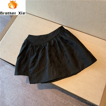 

Mini Skirt Woman 2020 Spring Summer Dark Stripes Versatile Slimming Skirt Ladies Skirts Ropa Mujer
