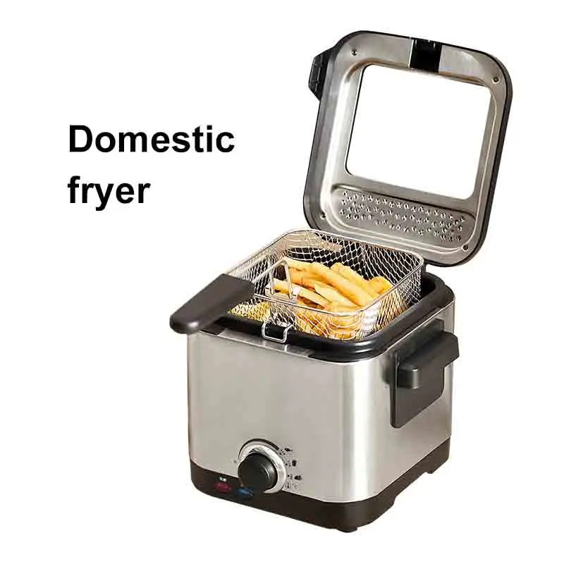 2.4 Liter Oil Capacity Adjustable Temperature Control Removale Cool Toch Basket M Minca 1500W Electric Deep Fryer 