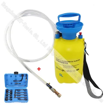 

Manually Operated Automatic Transmission Gear Box Oil Filling Tool Set 5 Liters 13pc Adaptor Set For VW AUDI FORD BMW BENZ VOLVO