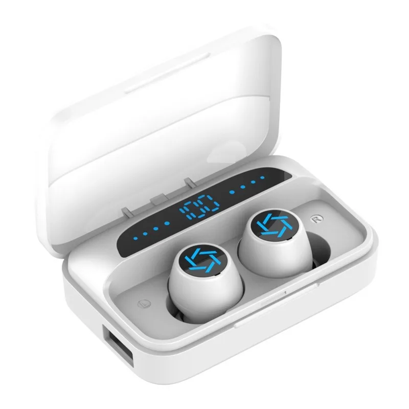 

2020 hot fashion trend S15 wireless TWS Bluetooth headset in-ear with digital display sports
