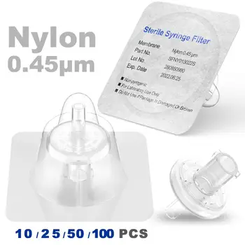 

Sterile Syringe Filters,Nylon Membrane 0.45um Pore Size,13mm Diameter,10/25/50/100 Pcs Individually Packed by Ks-Tek