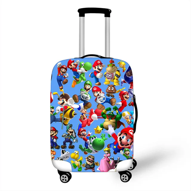 Эластичный Защитный чехол для багажа от Mario Sonic, 18-32 дюйма, чехол на колесиках, защитный чехол для пыли, аксессуары для путешествий с героями мультфильмов - Цвет: as pictures