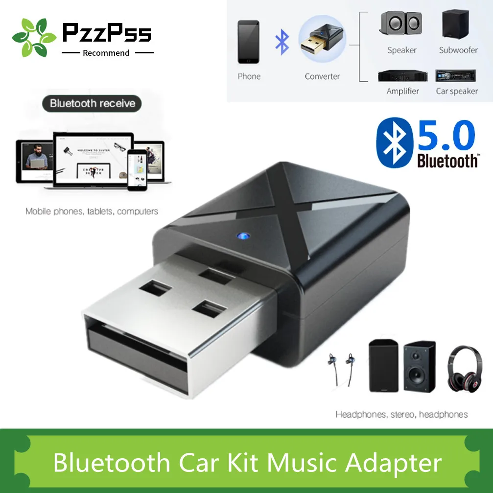 Rpanle Adaptateur Bluetooth 5.0 Transmetteur et Récepteur 3-en-1 USB