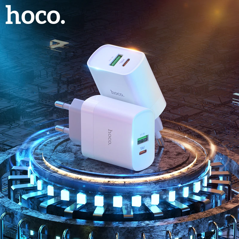 usb charger 12v HOCO USB Charger Quick Charge QC PD Charger 20W QC4.0 QC3.0 USB Type C Fast Charger for iPhone 11Pro X Xs 8 Xiaomi Phone EU Plug best 65w usb c charger