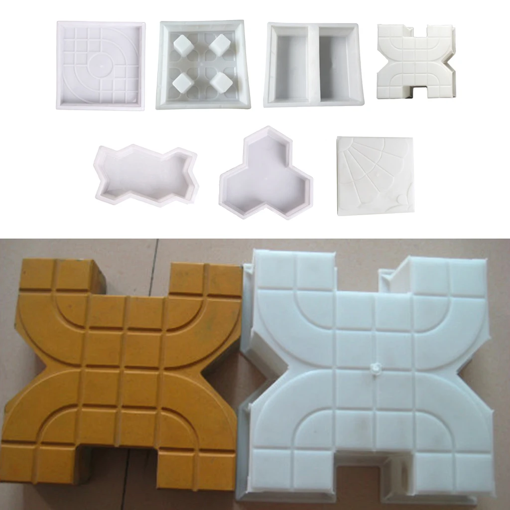 Driveway Paving Brick Patio Concrete Slabs Path Garden Walk Maker Mould