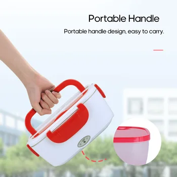 

Hot Electric Lunch Box Plastic/Stainless Steel Bento box Portable Food Warmer for Home Office Car Heated Lunch Box Food Containe