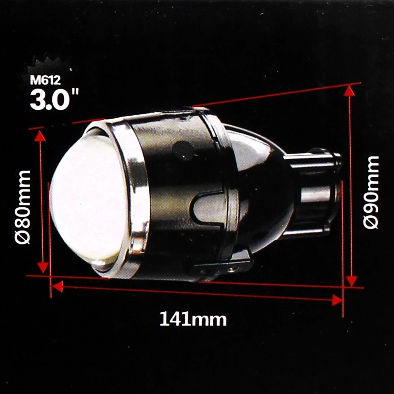 Темно-серый Yituancar 2X2,5 ''3,0'' водонепроницаемый Hi/Lo Луч би-ксенон, противотуманная фара светодиодный H11 HID ксеноновые линзы головной убор для автомобиля Модифицированная Замена - Цвет: Темно-серый