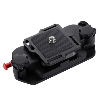 

PULUZ Camera Clip Camera Belt Holster Mount Waist Clips Holder Hanger Aluminum Alloy Quick Release Clip with Plate 1/4Inch Screw