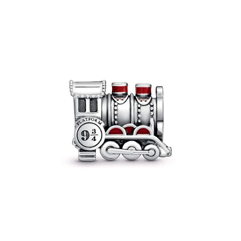 

PDB Original 925 Sterling Silver Magic College Train Charm with Original Logo Suitable for DIY Bracelet Free Shipping Wholesale